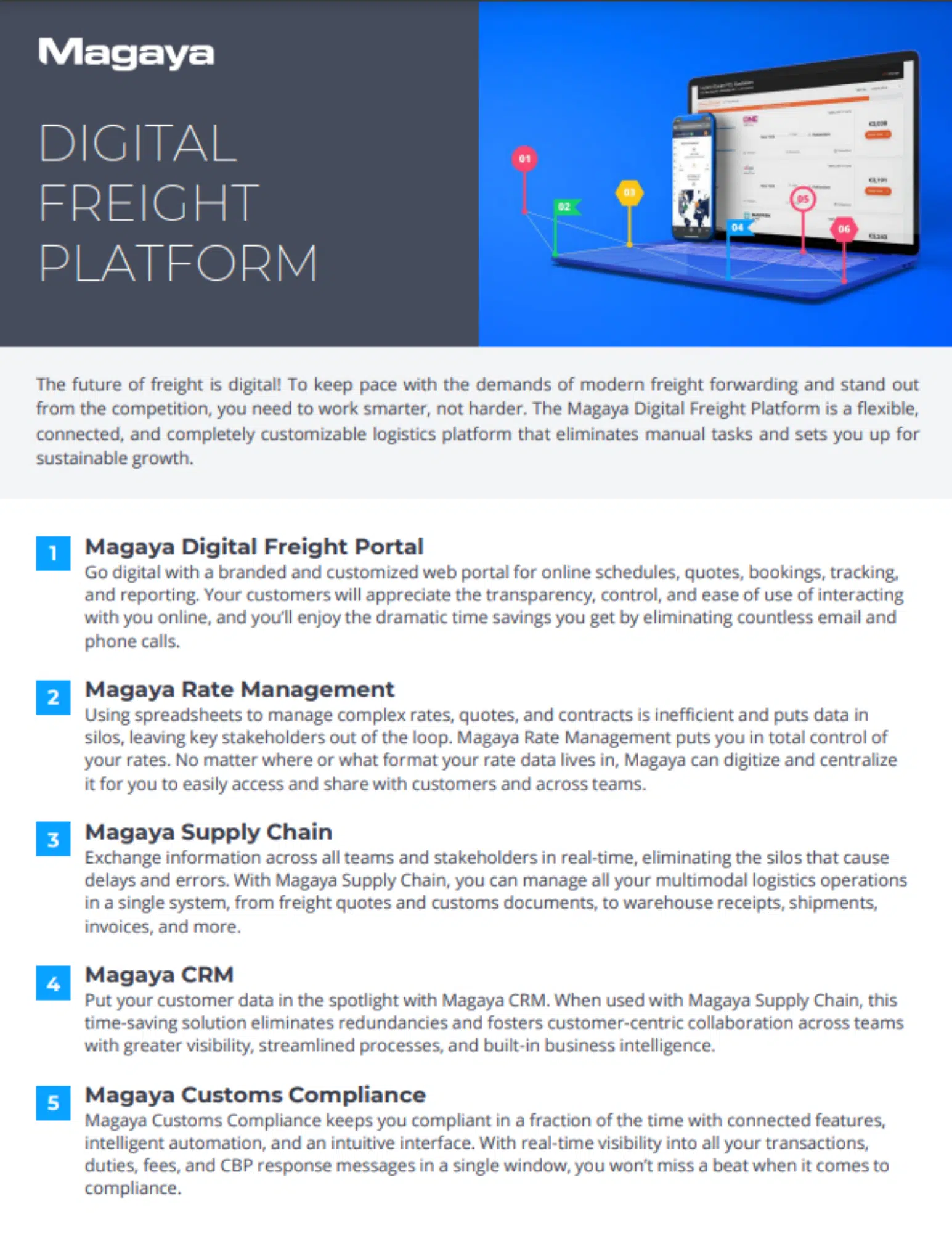 Digital Freight Platform Solution Sheet Cover